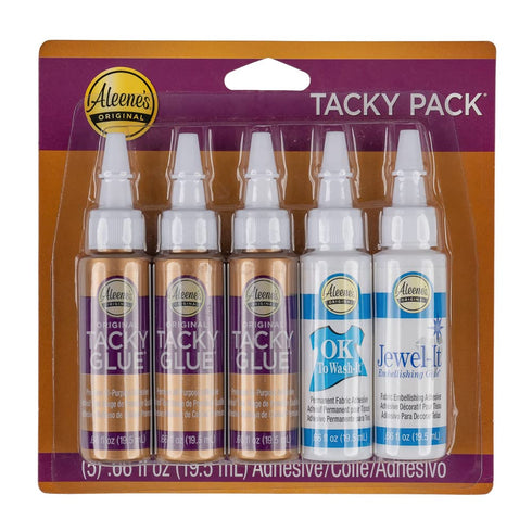 All-Purpose Craft Tacky Quick Dry Glue – Travel-Size 5 Pack - Perfect for Crafts, Projects, Household Repairs and More!...