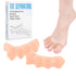 2 Pcs Toe Spacers for Women and Men - Metatarsal Yoga Cushion - Therapeutic Stretchers for Plantar Fasciitis, Bunions, Silicone Toe Separators (Be...