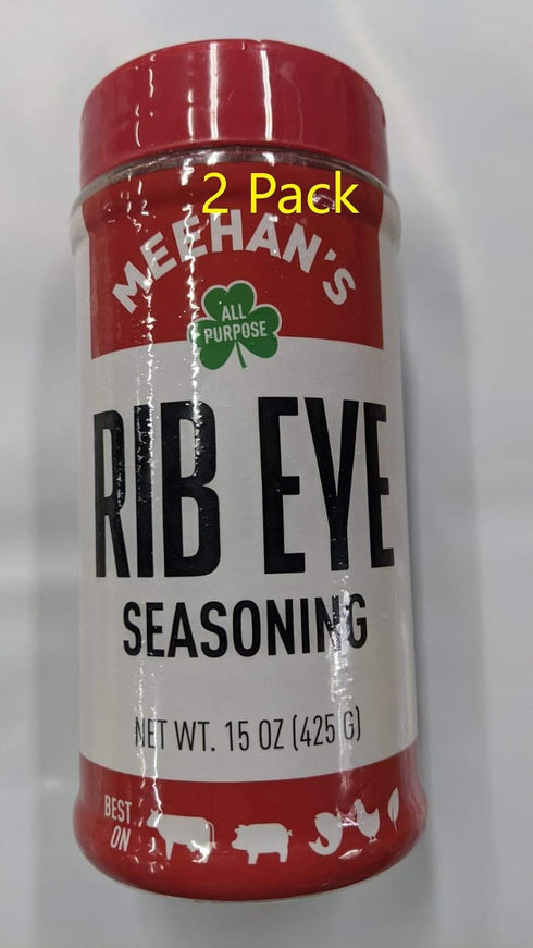 Meehan's Rib Eye Seasoning, 15 Oz Jar, 2 Pack...