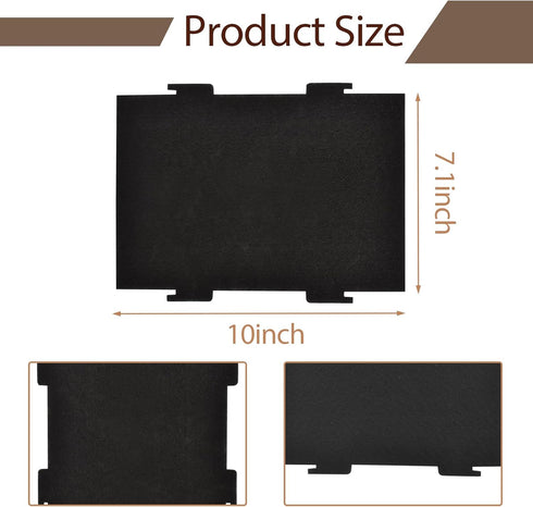 Activated Charcoal Microwave Air Filters W11282981 Compatible with Whirlpool and KitchenAid Microwave Range W11223147 (6PCS)...