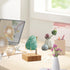 4 Pcs Rock Display Stand with Wooden Base Adjustable Metal Arm Display Stand Easel Crystal Display Stand Small Rock Collection Display Mineral Dis...