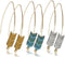 MengPa Boho Drop Earrings for Women Trendy Bohemian Dangle Earring Set Unique Arrow Fashion Jewelry Gold&Silver&Green 4577ABC...