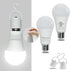 Rechargeable Light Bulbs, Multi-Function Battery Powered Light Bulb for Power Outage, 2000mAh Emergency Battery Light Bulb 500 Lumens 5W 40W Equiv...