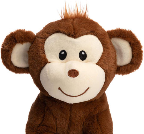 HollyHOME Plush Monkey Stuffed Animals Cute Monkey Toys Birthday Gifts for Kids 12 Inch Brown...