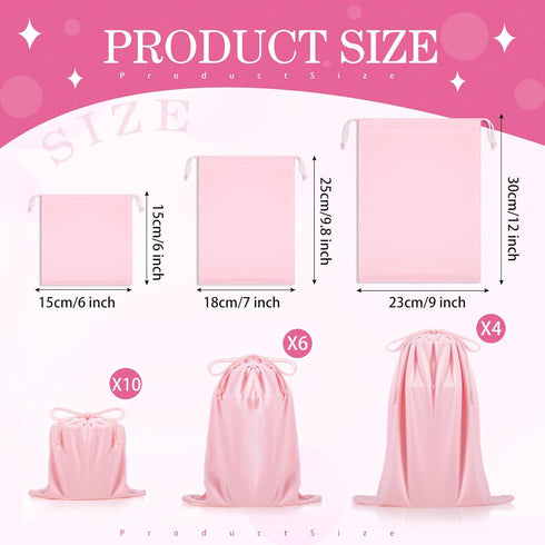 Hillban 20 Pcs Adult Game Toy Storage Bags Microfiber Drawstring Bags Adjustable Toys Organizer Foldable Ditty Bag Pouch Case for Game Toy Cosmeti...