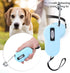 Retractable Dog Pet Leash - Heavy Duty Pet Rope Nylon Reflective Tape(Light blue)...