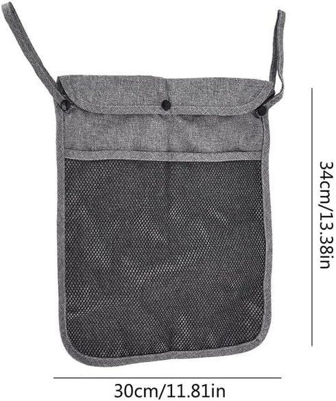 Baby Stroller Organizer Pocket-for bottles Nappy Baby Cloth Diaper Storage Secure Straps Detachable Webbing Easily Crab Strollers with Two Storage...