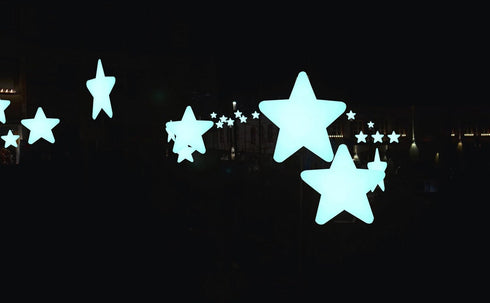 204PCS 1.2" Glow in The Dark Luminous Stars Fluorescent Noctilucent Plastic Wall Stickers Decals for Home Ceiling Wall Baby Kids Bedroom (Multi-Co...