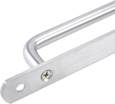 2 PCS Pull Push Door Handle,Metal Commercial Door Handle Door Pulls,Stainless Steel Heavy Duty Barn Door Pulls with Mounting Screws (Silver,224x19...