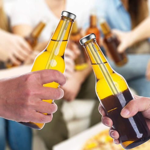 Beer Chiller Sticks for Bottles 2 Pack Stainless Steel Beverage Cooler Cooling Chillers Christmas Thanksgiving Fathers' Day Valentine's Day Men Bi...
