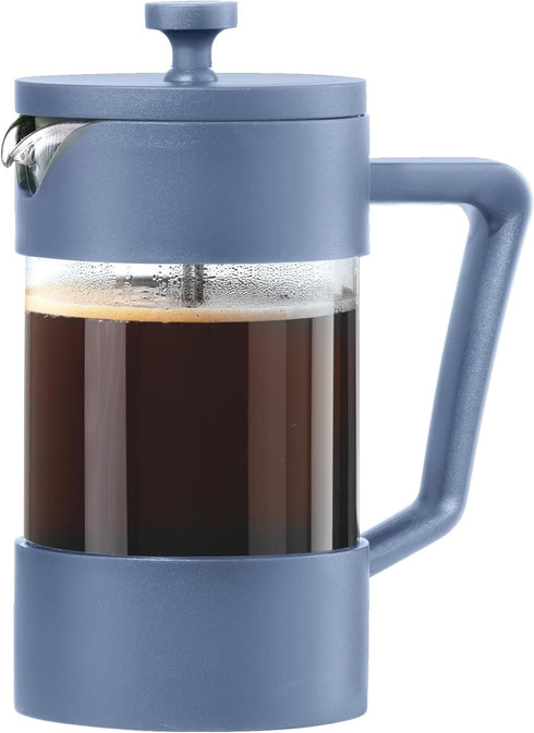 Oggi Borosilicate Glass French Press Coffee Maker (20oz)- 5 Cup Capacity, Coffee Press, Single Serve Coffee Maker, Stainless Steel Lid & Plunger, ...