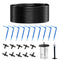 Solar Drip Irrigation Kit Accessories, 32.8FT Solar Powered Auto Easy DIY Irrigation System Expansion Kit with Anti-Siphoning Device for Balcony P...