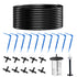 Solar Drip Irrigation Kit Accessories, 32.8FT Solar Powered Auto Easy DIY Irrigation System Expansion Kit with Anti-Siphoning Device for Balcony P...