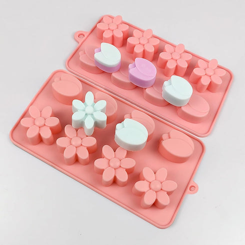 Flower Chocolate Molds 3pcs Tulip Silicone Candy Molds For Ice Cube Resin Soap Cupcake Decoration...