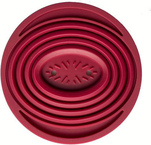 Collapsible Pour Over Coffee Dripper for Camp Coffee, Reusable Silicone Coffee Filter Holder for Camping Red...