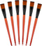 6Pcs 1 inch Flat Paint Brushes, Synthetic Nylon Craft Artist Brushes for Painting Oil Paint Brushes Synthetic Paint Brushes with Wooden Handle for...