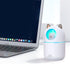 Small Humidifier Cute Portable Cool Mist Humidifier 300ML 7 Color Night Light USB Air Humidifier for Bedroom Office Desk Car Plants Travel (White)...