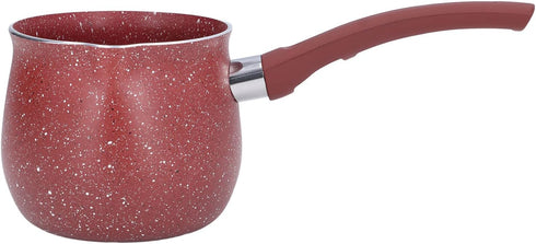 Milk Pan, Portable Milk Pot with Long Handle Aluminum Alloy Small Saucepan Non Stick Coating Mini Sauce Pan with Pour Spout Versatile Milk Boiling...