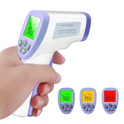 Forehead Thermometer, Adult Children Infant Non-Contact Infrared Thermometer with Fever Alarm, Silent Mode and Memory Function, for Measuring Body...