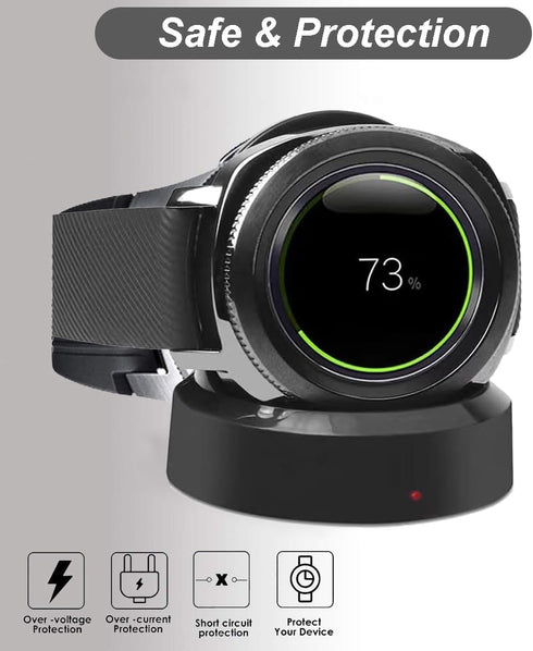 Emilydeals Gear S3 Charger, Gear S3 Smart Watch Charging Cradle Dock for Samsung Gear S3 Classic/Frontier Smart Watch (2-Pack)...