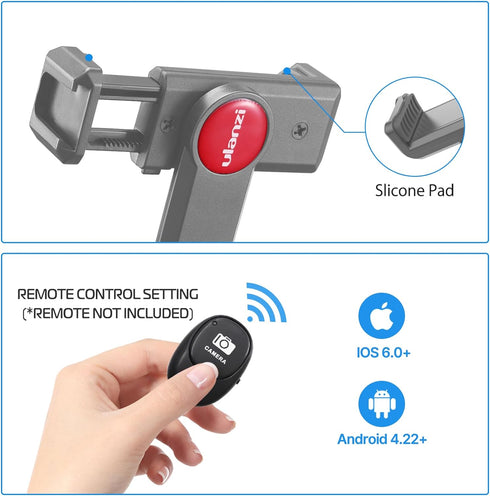 ULANZI Universal Phone Tripod Mount with Cold Shoe Mount, Rotates and Adjustable Clamp Holder Smartphone Clip Adapter for iPhone 11 Pro Max X XR X...
