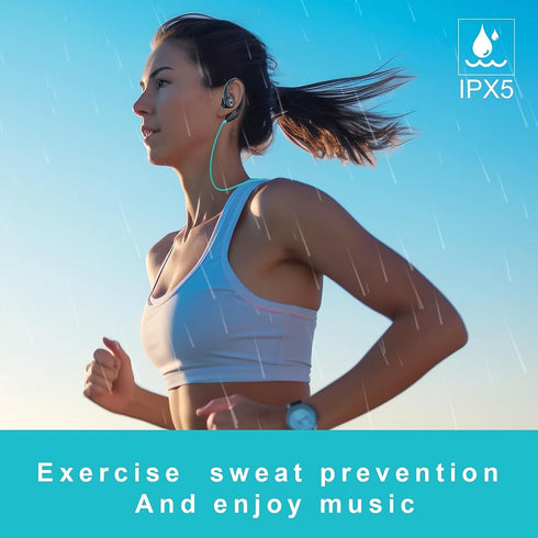 Sport Headphones Wired Earbuds Over Ear Headphones with Earhooks Microphone 3.5mm Plug Sweatproof Running Earphones for Workout Jogging Gym Ear Bu...