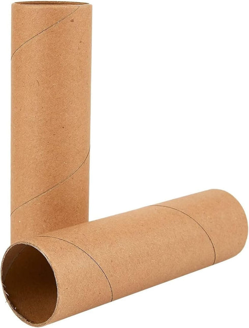 Brown Cardboard Tubes for Crafts, DIY Craft Paper Roll (1.6 x 5.9 in, 12 Pk)...