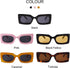 GIFIORE Retro 90s Rectangle Sunglasses For Women Trendy Chunky Glasses Black Pink Frame...