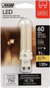 Feit Electric BP60G9/830/LED 60W EQ DM T4 LED Light Bulb...