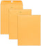 EnDoc 9 1/2 x 12 1/2 Clasp Envelopes - 10 Pack - Brown Kraft Catalog Envelopes Gummed Seal Closure – 28lb Heavyweight Paper 9.5x12.5 inch Envelope...