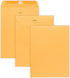 EnDoc 9 1/2 x 12 1/2 Clasp Envelopes - 10 Pack - Brown Kraft Catalog Envelopes Gummed Seal Closure – 28lb Heavyweight Paper 9.5x12.5 inch Envelope...
