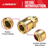 YAMATIC Pressure Washer Adapter Couplers, 3/8'' Quick Connect Socket to 3/8'' Male NPT Fitting, Quick Connector for 3/8'' Pressure Washer Hose and...