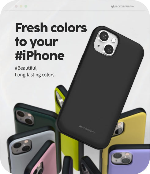GOOSPERY Magnetic Door Bumper Compatible with iPhone 15 Case, Card Holder Wallet Easy Magnet Auto Closing Protective Dual Layer Sturdy Phone Back ...