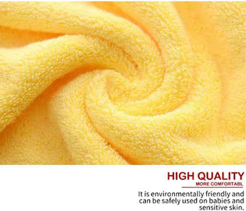 Lchkrep Bathroom Hand Towels (14x30 inch), Home Soft Cotton Super Soft Highly Absorbent Hand Towel for Bath, Hand, Face, Gym and Spa,(Yellow 2 Pac...