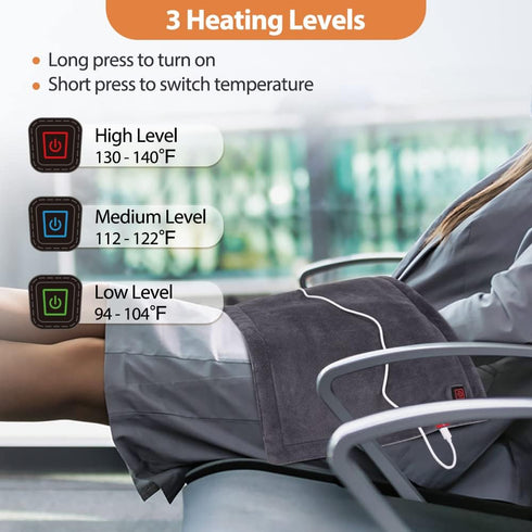 USB Small Heating Pad, 5V Portable Heated Travel Blanket Pads Heat Settings & Auto Shut Off, Moist & Dry Hot Therapy for Pain Relief Abdomen Cramp...