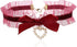 Sexy Lace Bowknot Choker Collar Lolita Velvet Heart Pendant Tie Neck Chain Gothic Cosplay Neck Accessories for Women and Girls...
