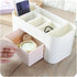 Plastic Cosmetic Display Organizer Makeup Storage Drawers Beauty Organizer Stand Skincare Storage Case Small Cosmetic Shelf for Vanity Dresser Lig...