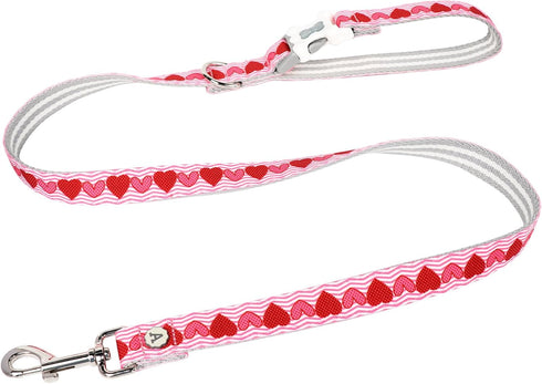ARING PET Valentine's Day Dog Leash-Cute Pink Heart Dog Leash, Valentine Pet Leashes with Quick Release Buckle for Small Medium Large Dogs...