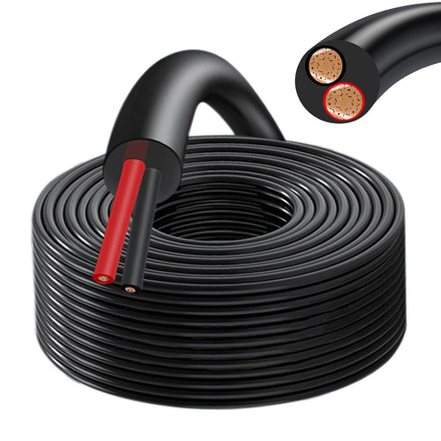 20 Gauge 2 Conductor Electrical Wire, 20AWG 65.6FT/20M Stranded PVC Cord Oxygen-Free Copper Cable, 20/2 Pure Copper Hookup Wire, Flexible Extensio...