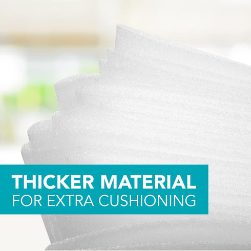 100 Pack Foam Wrap Sheets for Packing Storage Shipping Moving Supplies, Cushion Foam Wrap Packing Foam for Dishes, China, Glass and Furniture (12”...