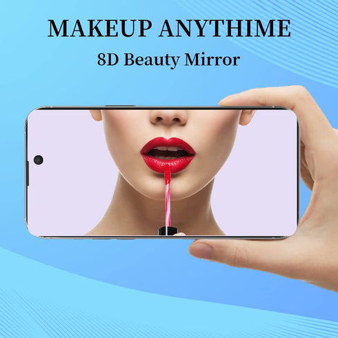 2 Pack Compatible with iPhone 15 Pro Privacy Screen Protector, Full Coverage Mirror Anti-Spy Anti Blue Electroplated Purple Gradient Colorful Temp...