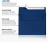 LUXPaper A7 Invitation Envelopes | Peel & Press | 5 1/4" x 7 1/4" | Navy Blue | 80lb. Text | 50 Qty...