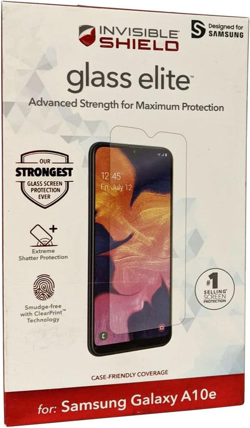 ZAGG for Galaxy A10e InvisibleShield Glass Elite Screen Protector - Clear...
