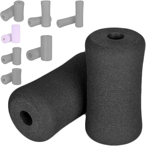 Sponge Foam Foot Pad Roller Pair, Used for Replacing Gym Exercise Equipment, Suitable for 1-inch Rod (Foam 5.12" X 2.76" Od X 0.87" Id)...