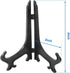 24 Pcs 3 Inch Black Plastic Easels Plate, Picture Frame Stand Holder Acrylic Display Easels, Baseball Card Display Stand...
