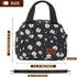 Insulated Lunch Box For Women Office Work Designer Small Lunch Cooler For Girls Fit Fresh Thermal Hot Lunch Bag For School Teen Three Pocket Soft ...