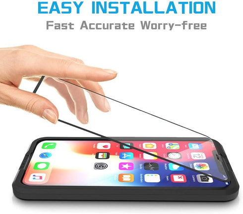 MANTO 3 Pack Screen Protector for iPhone 11 Pro, iPhone Xs, iPhone X 5.8 inch Full Coverage Tempered Glass Film Edge to Edge Protection......