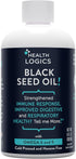 Health Logics Black Seed Oil | Rich Source of Omega 6 & Omega 9 | Pure Cold Pressed Black Cumin Seed Oil for Respiratory, Digestive, and Immune He...