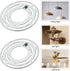 4Inches universal light fixture mounting bracket, 8 Sets 4" Circle Mounting Bracket for Mount Wall Light, Chandelier...