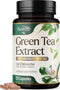 Green Tea Extract Pills 1000mg with EGCG for Heart Support with Antioxidants - 98% Standardized Polyphenols - 3X Absorption Green Tea Capsules for...